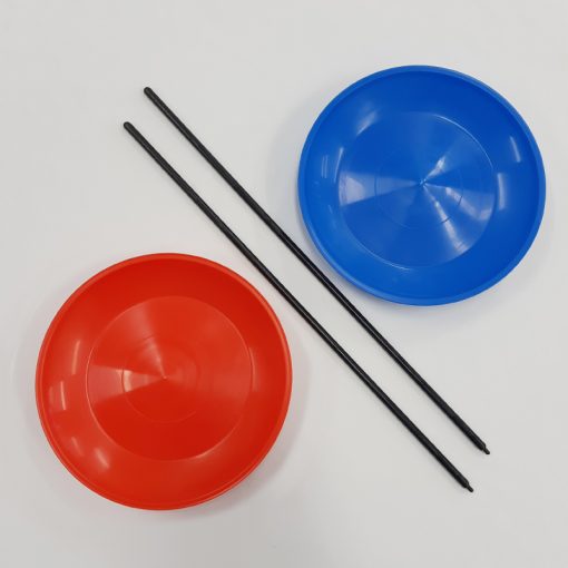 Spinning Plate Red and Blue